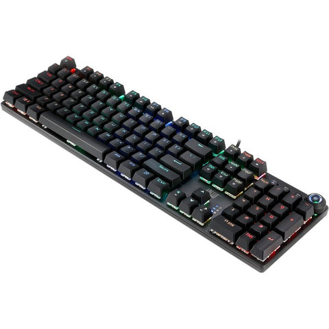 Adesso, Inc RGB Programmable Mechanical Gaming Keyboard with Detachable Magnetic Palmrest