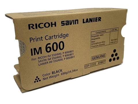 Ricoh Print Cartridge (Type IM 600) (25500 Yield)